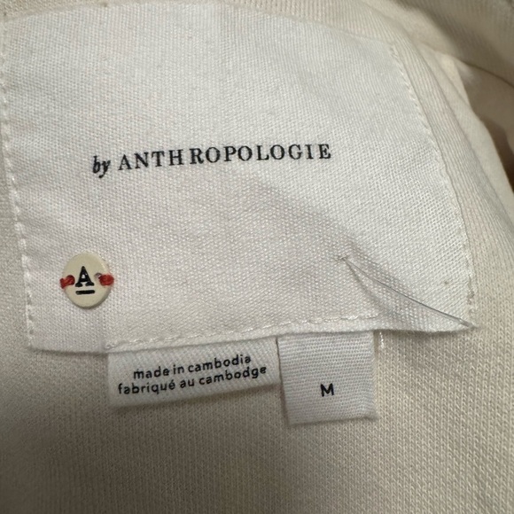 Anthropologie Saige Knit Moto Jacket M Cream - Picture 6 of 8